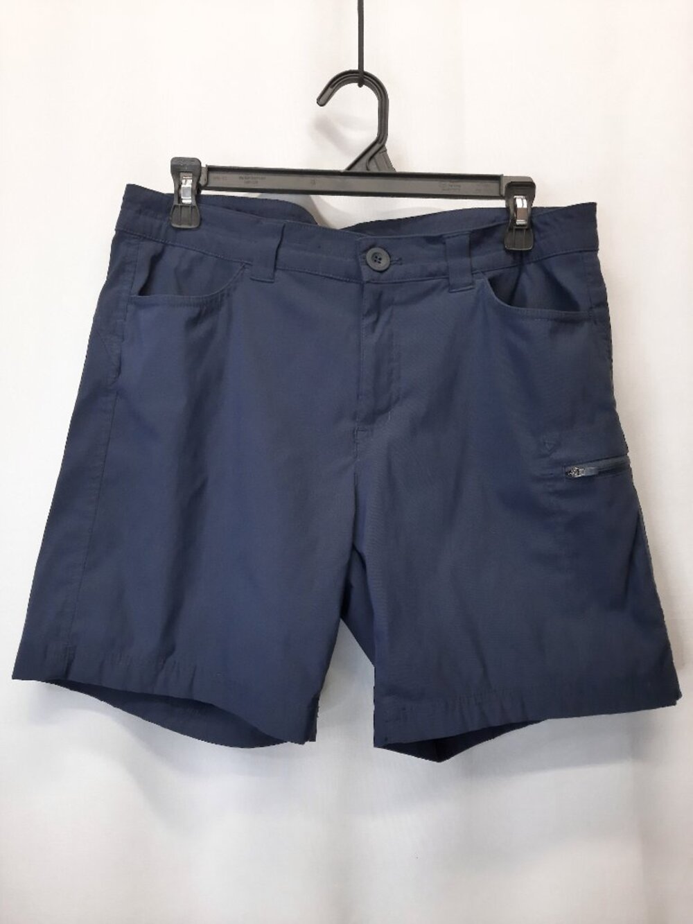 Eddie Bauer Horizon Hiking Shorts Women's 10 Navy Blue Stretch Cargo Active 7"